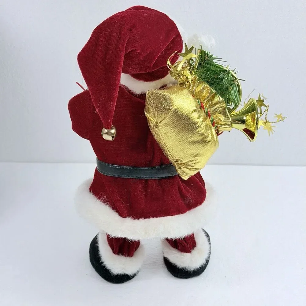 Vintage Santa Claus Singing Jingle Bells Christmas Holiday Decoration SINGS ONLY